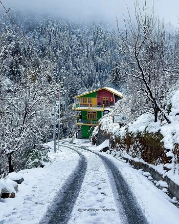 Himachal in snow in winters